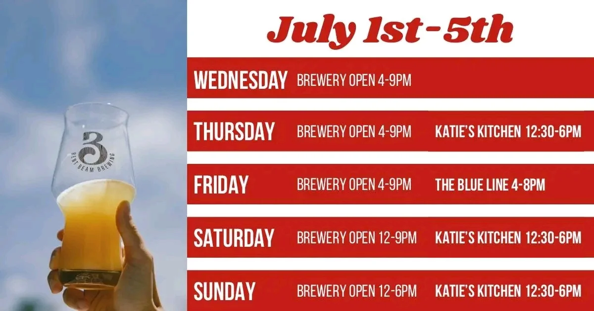 Food truck schedule July 1st-5th