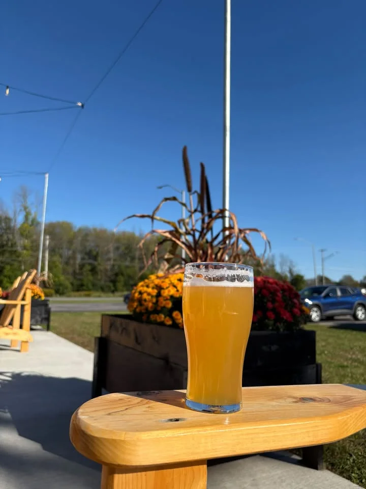 Beautiful evening to listen to some music and enjoy the patio! We have corn hol…
